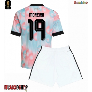 Belgio Diego Moreira #19 Seconda Maglia Bambino Mondiali 2026 Manica Corta (+ Pantaloni corti)